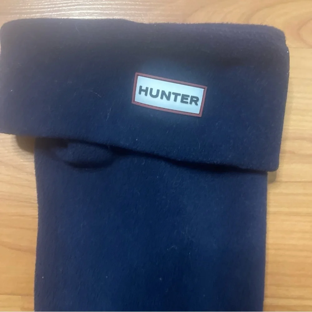 Hunter 1028 Womens Navy Original Tall Fleece Welly Socks Size Medium 5-7